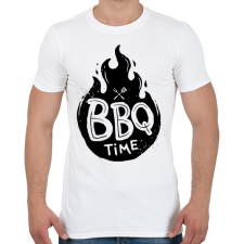 PRINTFASHION BBQ time - Férfi póló - Fehér férfi póló