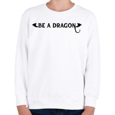 PRINTFASHION Be a dragon - Gyerek pulóver - Fehér gyerek pulóver, kardigán