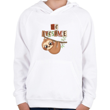 PRINTFASHION Be awesome - Gyerek kapucnis pulóver - Fehér gyerek pulóver, kardigán