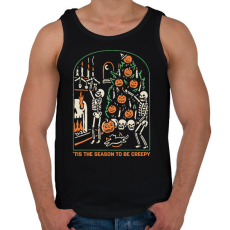 PRINTFASHION Be creepy - Férfi atléta - Fekete