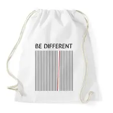 PRINTFASHION Be different - Sportzsák, Tornazsák - Fehér tornazsák