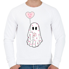 PRINTFASHION Be my Boo - Férfi pulóver - Fehér
