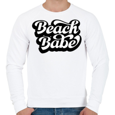 PRINTFASHION Beach Babe - Férfi pulóver - Fehér férfi pulóver, kardigán