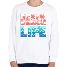 PRINTFASHION Beach Life - Gyerek pulóver - Fehér gyerek pulóver, kardigán