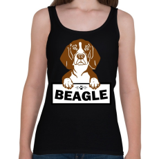 PRINTFASHION Beagle kutya  - Női atléta - Fekete