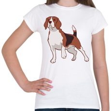 PRINTFASHION Beagle - Női póló - Fehér