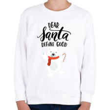 PRINTFASHION Bear - Gyerek pulóver - Fehér gyerek pulóver, kardigán