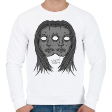 PRINTFASHION Beast Deasign Gemini - Férfi pulóver - Fehér férfi pulóver, kardigán