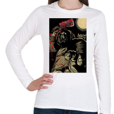 PRINTFASHION Beast Design Killer - Női hosszú ujjú póló - Fehér női póló