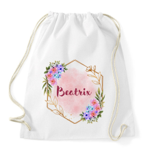 PRINTFASHION Beatrix - Sportzsák, Tornazsák - Fehér tornazsák