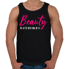 PRINTFASHION Beauty is my business - Férfi atléta - Fekete atléta, trikó