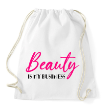 PRINTFASHION Beauty is my business - Sportzsák, Tornazsák - Fehér tornazsák