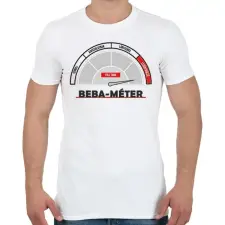 PRINTFASHION Beba-méter - Férfi póló - Fehér férfi póló