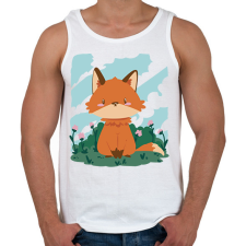 PRINTFASHION Bébi róka - Férfi atléta - Fehér atléta, trikó