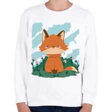 PRINTFASHION Bébi róka - Gyerek pulóver - Fehér gyerek pulóver, kardigán
