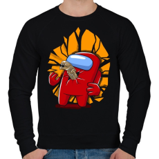 PRINTFASHION Bébi születik - Férfi pulóver - Fekete