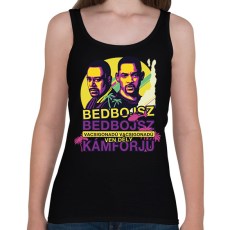 PRINTFASHION Bedbojsz - Vácsigonadú - Női atléta - Fekete