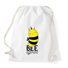PRINTFASHION Bee different - Sportzsák, Tornazsák - Fehér tornazsák