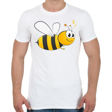 PRINTFASHION bee - Férfi póló - Fehér