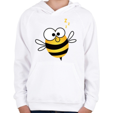 PRINTFASHION bee - Gyerek kapucnis pulóver - Fehér