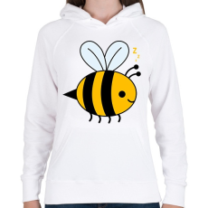 PRINTFASHION bee - Női kapucnis pulóver - Fehér