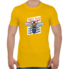 PRINTFASHION Bee you - légy önmagad - Férfi póló - Sárga férfi póló