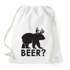 PRINTFASHION Beer?  - Sportzsák, Tornazsák - Fehér tornazsák