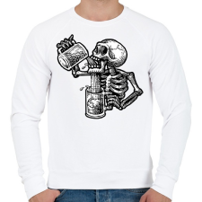 PRINTFASHION Beerdrinker - Férfi pulóver - Fehér férfi pulóver, kardigán