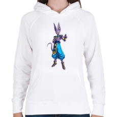PRINTFASHION Beerus - Női kapucnis pulóver - Fehér