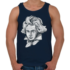 PRINTFASHION Beethoven - Férfi atléta - Sötétkék atléta, trikó