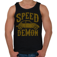 PRINTFASHION Beetle, a sebesség démona - Férfi atléta - Fekete atléta, trikó