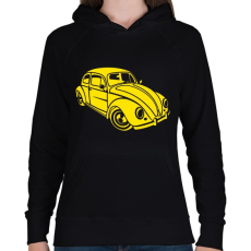 PRINTFASHION beetle - Női kapucnis pulóver - Fekete