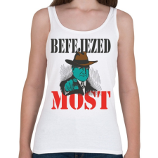 PRINTFASHION Befejezed most - Női atléta - Fehér női trikó