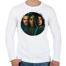 PRINTFASHION Behind her eyes - Férfi hosszú ujjú póló - Fehér férfi póló