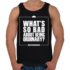 PRINTFASHION Being ordinary - Férfi atléta - Fekete