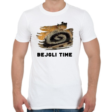 PRINTFASHION Bejgli Time - Férfi póló - Fehér férfi póló