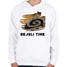 PRINTFASHION Bejgli Time - Gyerek kapucnis pulóver - Fehér gyerek pulóver, kardigán