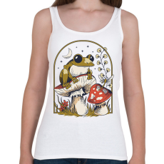 PRINTFASHION Béka és gomba - Női atléta - Fehér