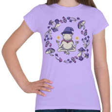 PRINTFASHION Béka és magic mushrooms - Női póló - Viola