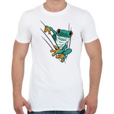 PRINTFASHION Béka - Férfi póló - Fehér