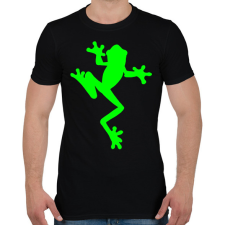 PRINTFASHION Béka - Férfi póló - Fekete férfi póló