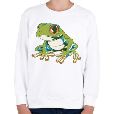 PRINTFASHION Béka - Gyerek pulóver - Fehér