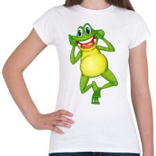 PRINTFASHION Béka - Női póló - Fehér női póló