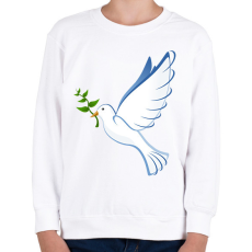 PRINTFASHION Békegalamb - Gyerek pulóver - Fehér
