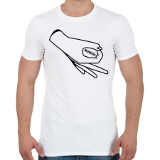 PRINTFASHION Belenéztél! - Férfi póló - Fehér férfi póló