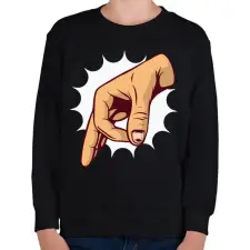 PRINTFASHION Belenéztél - Gyerek pulóver - Fekete gyerek pulóver, kardigán