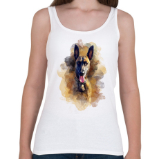 PRINTFASHION Belga juhász kutya - Női atléta - Fehér