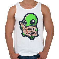 PRINTFASHION Belive in yourself - ufo - Férfi atléta - Fehér atléta, trikó