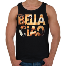 PRINTFASHION Bella Ciao-01 - Férfi atléta - Fekete atléta, trikó