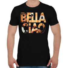 PRINTFASHION Bella Ciao-01 - Férfi póló - Fekete férfi póló